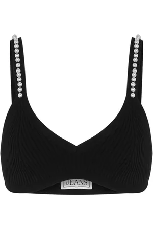 Moschino Sujetador con perlas artificiales
