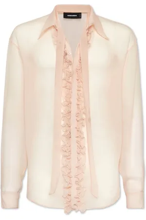 Dsquared2 Camisa translúcida con detalle de volantes