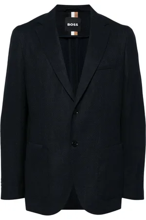HUGO BOSS Blazer con motivo pied de poule