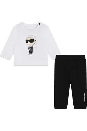 Karl Lagerfeld Set de camiseta y leggins con logo estampado
