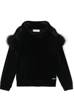MONNALISA Blusa con ribete de plumas