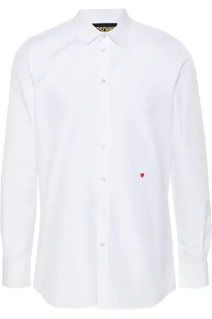 Moschino Camisa con corazón bordado