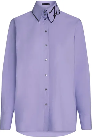 Karl Lagerfeld Camisa de popelina con logo