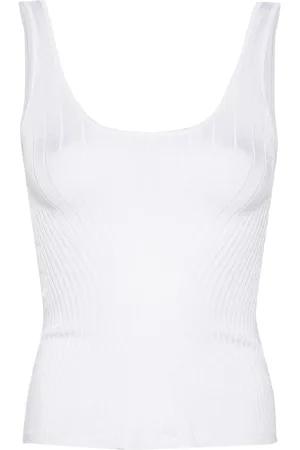 MUGLER Top sin mangas de punto