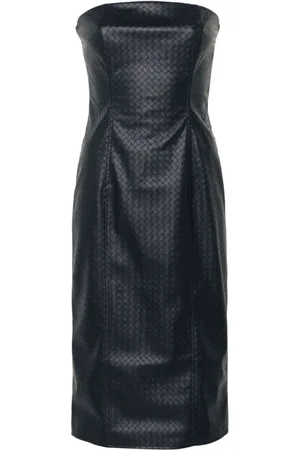 ROTATE Vestido midi con diseño trenzado