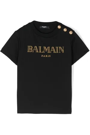 Balmain Camiseta con logo bordado