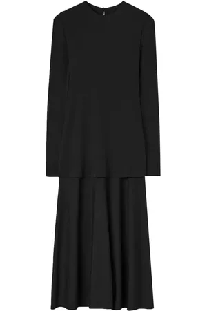 Jil Sander Vestido midi con diseño a capas