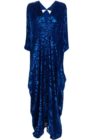 Roberto Cavalli Vestido tipo caftán con efecto devoré