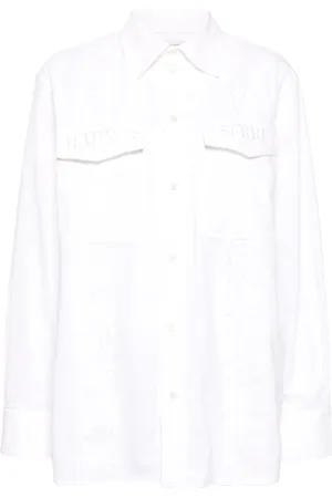 Marine Serre Camisa con bolsillos