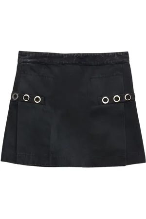 Msgm Minifalda vaquera con ojales