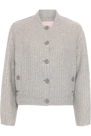 Twin-Set Chaqueta bómber con lentejuelas