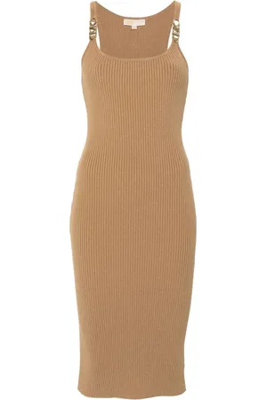 Michael Kors Vestido midi de canalé