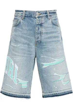 AMIRI Pantalones vaqueros cortos con logo Varsity