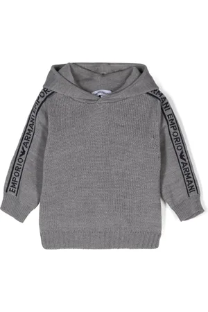 Emporio Armani Sudadera corta con capucha y logo