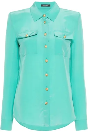 Balmain Camisa con botones dorados
