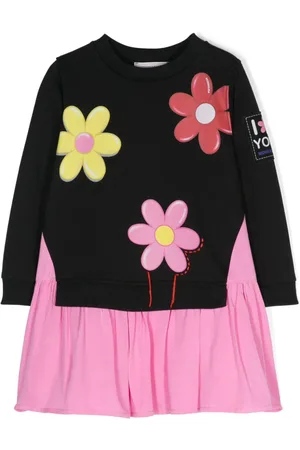MONNALISA Vestido estilo sudadera con estampado floral