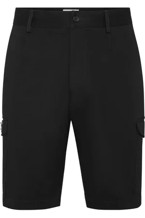 Philipp Plein Bermudas cargo con placa del logo