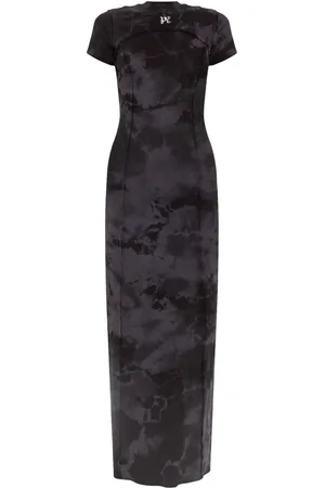 Palm Angels Vestido largo con logo bordado
