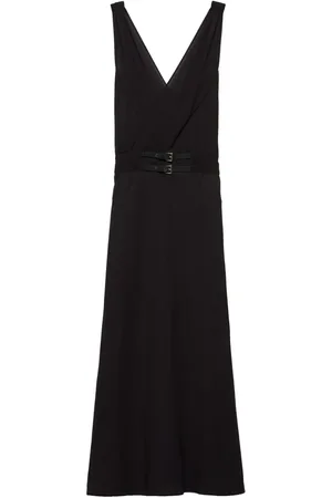 Prada Vestido midi con hebilla