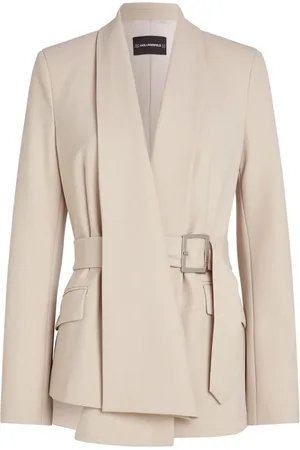 Karl Lagerfeld Blazer drapeado con cinturón