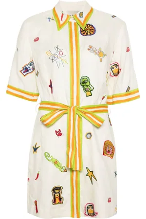 ALÉMAIS Vestido corto Checkers de x Michael Swaney