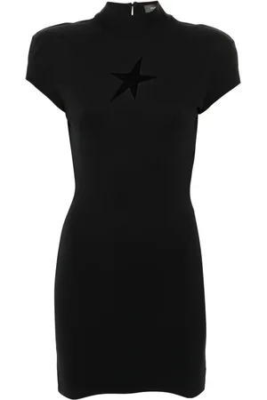 MUGLER Vestido corto con motivo de estrellas