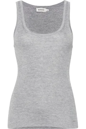 Simkhai Camiseta de tirantes con placa del logo