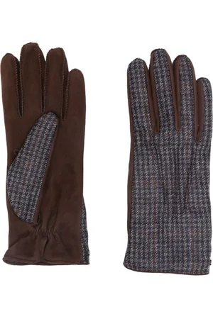 CANALI Guantes con motivo piel de poule