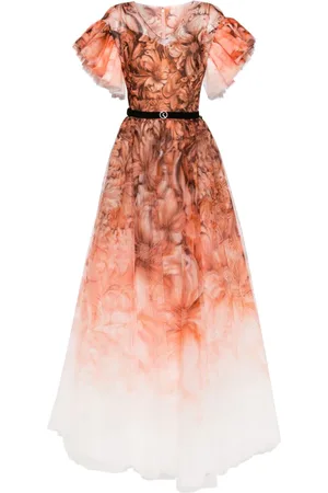 Saiid Kobeisy Vestido de fiesta estampado