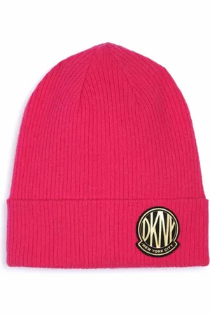 DKNY Gorro con parche del logo