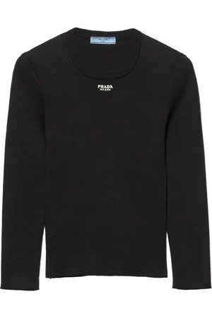 Prada Top con cuello redondo