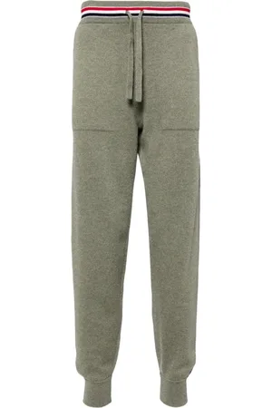 Thom Browne Pantalones de chándal con rayas RWB