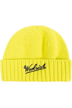 Woolrich Gorro con logo en intarsia