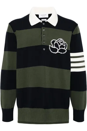 Thom Browne Polo con motivo 4-Bar