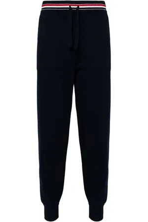 Thom Browne Pantalones de chándal con rayas RWB