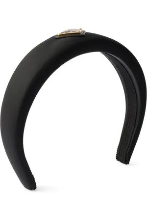 Prada Diadema con placa del logo