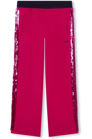 Lanvin Pantalones con ribete de lentejuelas