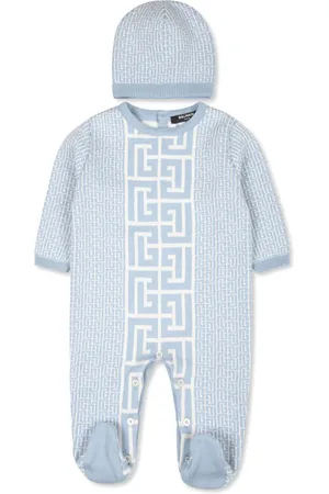 Balmain Pelele con monograma estampado