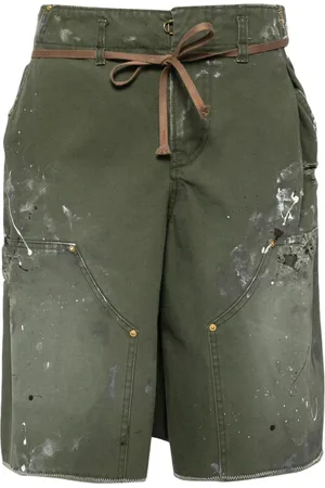 Kolor Pantalones vaqueros cortos con manchas de pintura