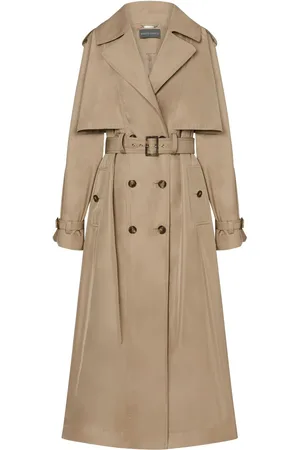 Alberta Ferretti Gabardina con doble botonadura