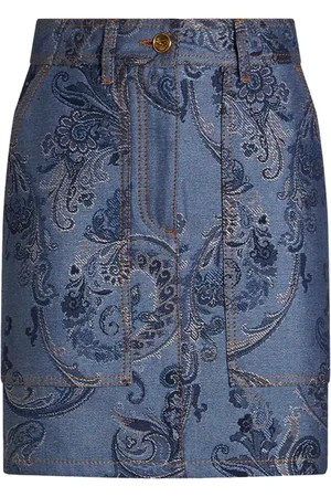Etro Minifalda vaquera en jacquard