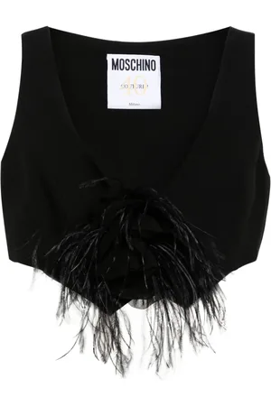 Moschino Top con aplique floral