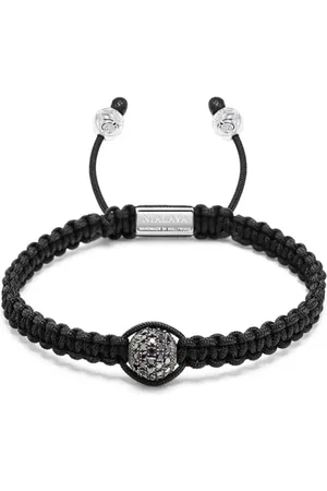 Nialaya Pulsera Fleur De Lis trenzada
