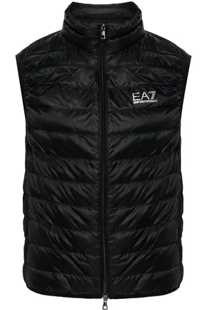 EA7 Chaleco acolchado con logo estampado