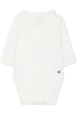 Petit Bateau Body con cuello de volantes