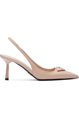 Prada Zapatos con tacón de 75 mm y tira trasera