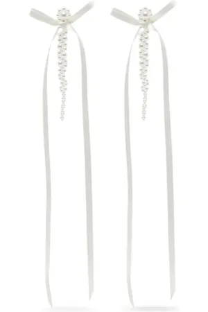 Simone Rocha Pendientes Bow Ribbon Drip