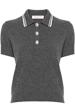 VALENTINO GARAVANI Polo con borde a rayas