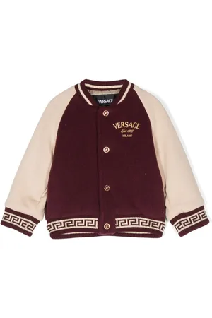 VERSACE Chaqueta bómber con logo bordado