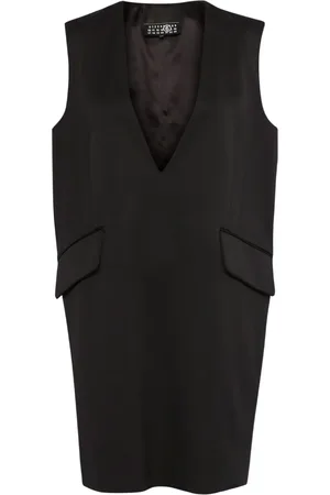 Maison Margiela Vestido corto con escote en V pronunciado